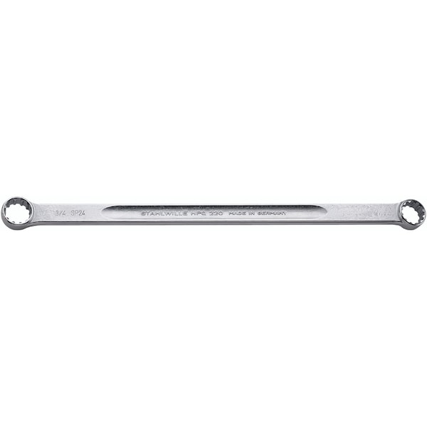 Double ended ring Wrench Spline Size12 x 14 3/8 x 7/16 " L.250 mm